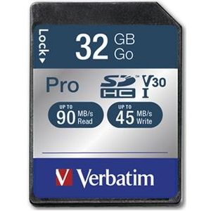 Verbatim SDHC UHS-3 Geheugenkaart 32GB