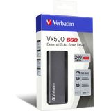 Verbatim Vx500 Externe SSD - 240GB - USB 3.1 Gen 2 - Snel Flashgeheugen