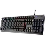 SureFire KingPin X2 toetsenbord Gamen USB QWERTY Amerikaans Engels Zwart, Metallic