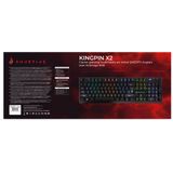 SureFire KingPin X2 toetsenbord Gamen USB QWERTY Amerikaans Engels Zwart, Metallic