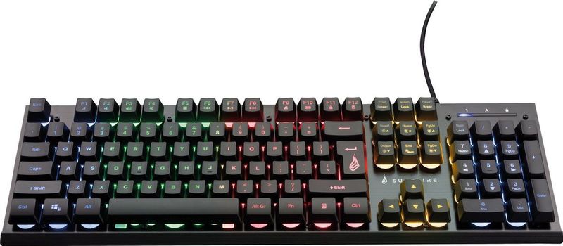SureFire KingPin X2 toetsenbord Gamen USB QWERTY Amerikaans Engels Zwart, Metallic