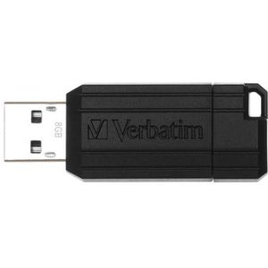 Verbatim Store'n'go PinStripe 8GB USB Stick / Zwart