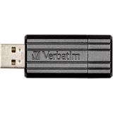 Verbatim PinStripe USB 2.0 stick, 16 GB, zwart