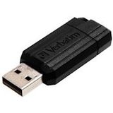 Verbatim PinStripe USB 2.0 stick, 64 GB, zwart