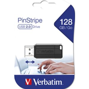 Verbatim PinStripe USB-station - USB-flashstation - 128 GB - 128GB - USB-stick