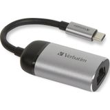 Verbatim USB-C Adapter [1x USB-C stekker - 1x RJ45-bus] 49146