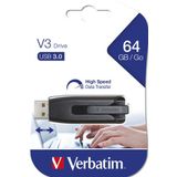 Verbatim V3 USB flash drive USB Type-A 3.2 Gen 1 (3.1 Gen 1) Zwart, Grijs