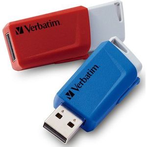 Verbatim Store 'n' Click - 32GB - 2 Stuks - Multicolour