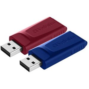 Verbatim Slider USB-stick 32 GB Rood/Blauw USB 2.0