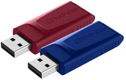 Verbatim Slider USB-stick 32 GB Rood/Blauw USB 2.0