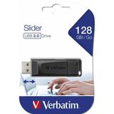 Verbatim Slider USB-stick 128 GB Zwart 49328 USB 2.0