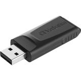 Verbatim - Slider - USB-Stick - 128GB - Zwart