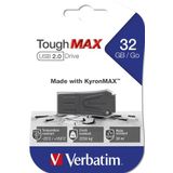 Verbatim ToughMAX USB-stick 32GB Zwart USB 2.0
