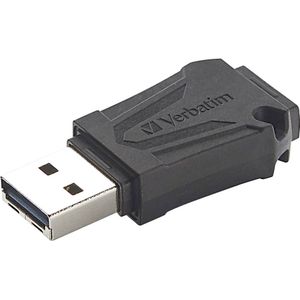 Verbatim ToughMax USB-stick 64 GB, USB 2.0, extreem robuuste USB-stick, voor laptop, ultrabook, tv, autoradio, stick 2.0, USB-stick, duurzaam, zwart