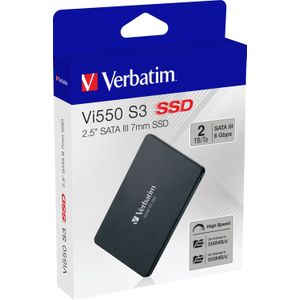 Verbatim Vi550 S3 2.5" SSD 2TB - zwart Kunststof 49354