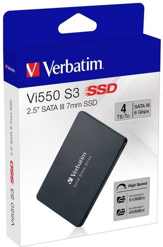 Verbatim Vi550 S3 - 4 TB SSD - 2.5 inch - SATA III