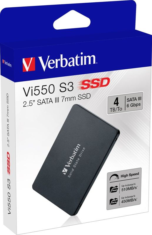 Verbatim Vi550 S3 - 4 TB SSD - 2.5 inch - SATA III