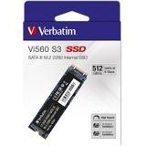 Verbatim Vi560 512 GB SATA M.2 SSD 2280 harde schijf M.2 SATA 6 Gb/s Retail 49363