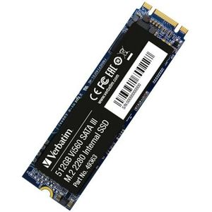 Verbatim Vi560 S3 M.2 SSD 512GB - zwart Kunststof 49363