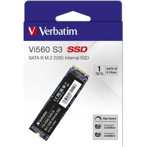 Verbatim Vi560 1 TB SATA M.2 SSD 2280 harde schijf M.2 SATA 6 Gb/s Retail 49364