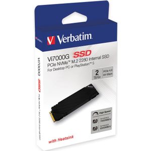 Verbatim Vi7000 PCIe NVMe M.2 SSD 2TB - zwart Kunststof 49368