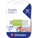 Verbatim V DataBar USB-stick - 32 GB - Groen - USB 2.0