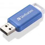 Verbatim V DataBar USB 2.0 Drive USB-stick 64 GB Blauw 49455 USB 2.0