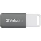 Verbatim V DataBar USB 2.0 Drive USB-stick 128 GB Grijs 49456 USB 2.0