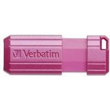 Verbatim USB DRIVE 2.0 PINSTRIPE USB-stick 128 GB Pink 49460 USB 2.0