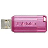 Verbatim USB DRIVE 2.0 PINSTRIPE USB-stick 128 GB Pink 49460 USB 2.0