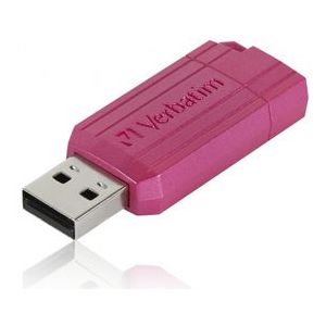 Verbatim USB DRIVE 2.0 PINSTRIPE USB-stick 128 GB Pink 49460 USB 2.0