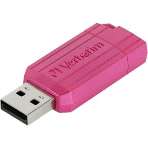Verbatim USB DRIVE 2.0 PINSTRIPE USB-stick 128 GB Pink 49460 USB 2.0