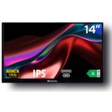 Verbatim 49590 computer monitor 35,6 cm (14") 1920 x 1080 Pixels Full HD LCD Zwart