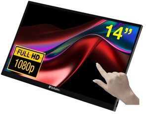 Touch Screen Monitor Verbatim 14" FHD IPS 1920 x 1080 px