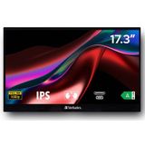 Verbatim 49593 computer monitor 43,9 cm (17.3") 1920 x 1080 Pixels Full HD LCD Touchscreen Zwart