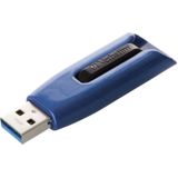 Verbatim V3 MAX - USB 3.0 stick (64 GB, USB-A, USB 3.2), USB-stick, Blauw