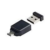 Verbatim Nano - USB-Stick 32 GB met micro-USB-connector - Zwart