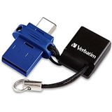 Verbatim Store´n´Go Dual Drive USB-stick smartphone/tablet Zwart 32 GB USB 3.2 Gen 1 (USB 3.0), USB-C