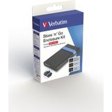 Verbatim 53106 2,5 harde schijf behuizing 2.5 inch USB 3.2 Gen 1 (USB 3.0)