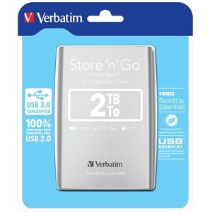 Verbatim Store 'n' Go Ultra Slim Externe Harde Schijf - 2 TB - USB 3.0