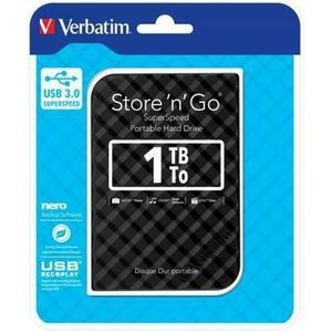 Verbatim Harde schijf Store 'n' Go (1 TB), Externe harde schijf, Zwart