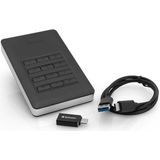 Verbatim Store-N-Go - Externe Harde Schijf met Toetsenbord - 1TB - Zwart/Zilver