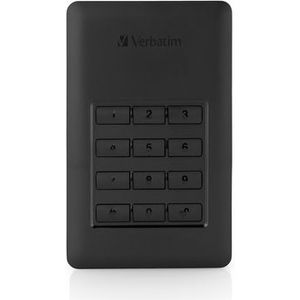 Verbatim Store-N-Go - Externe Harde Schijf met Toetsenbord - 1TB - Zwart/Zilver