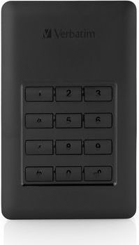 Verbatim Store-N-Go - Externe Harde Schijf met Toetsenbord - 1TB - Zwart/Zilver