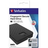 Verbatim Fingerprint Secure - 2TB - Zwart