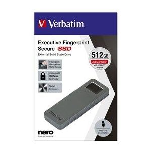 Verbatim Executive Fingerprint Secure - 512GB - SSD - USB-C