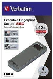 Verbatim Executive Fingerprint Secure - 512GB - SSD - USB-C
