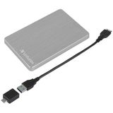 Store 'n' Go ALU - Harde Schijf - Geborsteld Aluminium - 150 Gram - USB 3.2