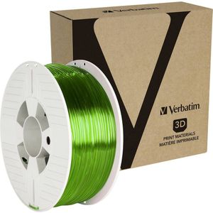 Verbatim 55065 Filament PETG 2.85 mm 1 kg Groen (transparant) 1 stuk(s)