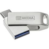 MyMEDIA My Dual USB 3.2 Gen 1 /USB C Drive 16GB USB-stick 16 GB Zilver 69268 USB 3.2 Gen 1 (USB 3.0), USB-C
